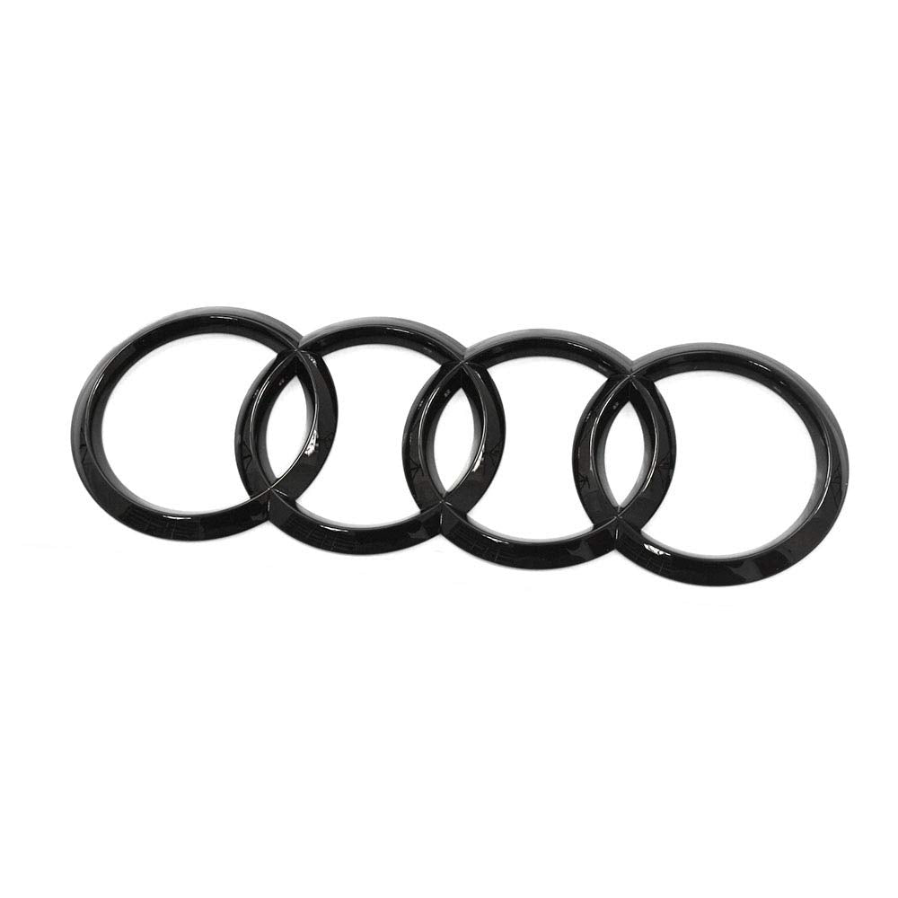 Audi galinė emblema (Juoda) 202mm