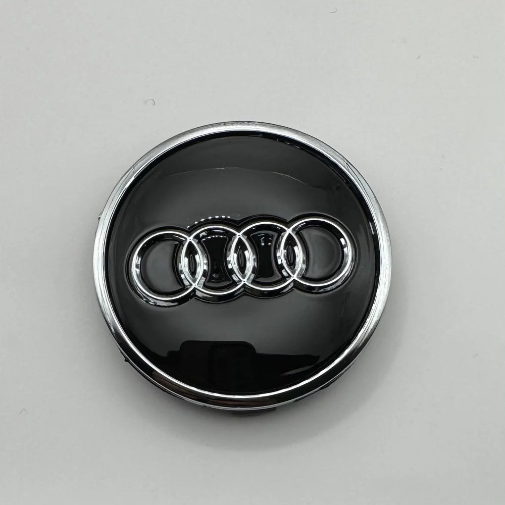 Audi ratlankių dangteliai (glossy black) 61mm